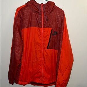 Nike Men's 2XL Red and Orange Jacket